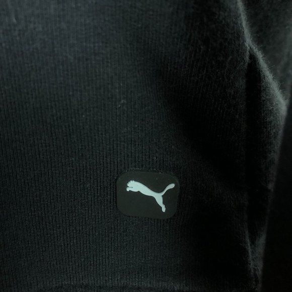 Puma Black Open Back Sweatshirt Women's Size Small Zipper Back Crewneck SAMPLE - Picture 8 of 10